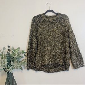 Black and Gold Tinsel Sweater